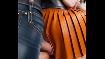 Hot ginger teen in leather fucked in a rock concert and facialised in a garden at night ai illustrated leather porn dream