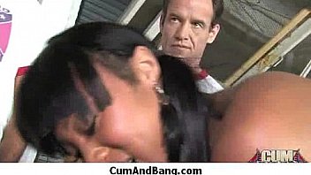 Black girl sucks many white cocks in redneck group 13