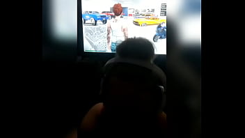 Everybody can hear her sucking my dick