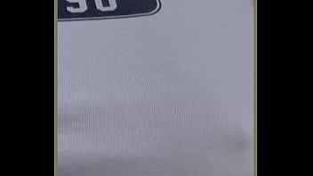 Milf exercises outdoors with no bra