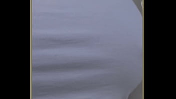 Milf exercises outdoors with no bra