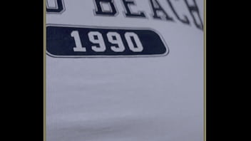 Milf exercises outdoors with no bra