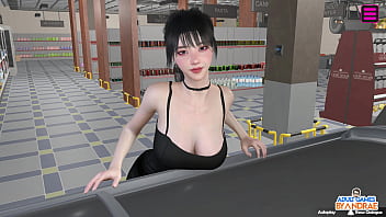 Ep3 luna masturbating in the washroom with her dildo female anchor next door