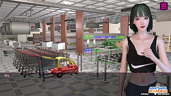 Ep3 luna masturbating in the washroom with her dildo female anchor next door