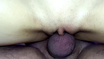 Up close raw intense pounding view