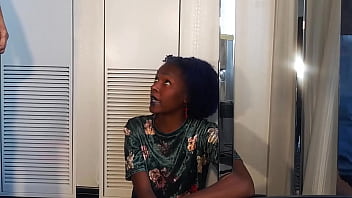 Petite ebony k and fucked by masked man