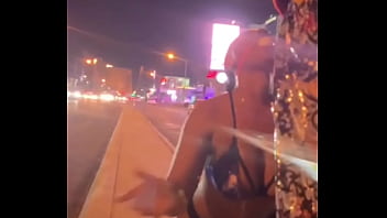Gibby the clown gives avery jane a golden shower on the vegas strip Gibby the clown gives avery jane a golden shower on the vegas strip