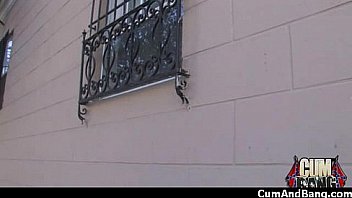 Amateur ebony interracial group sex with facial 23