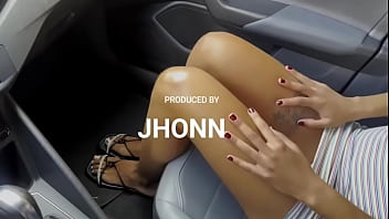 Inside the car i touch it with my feet