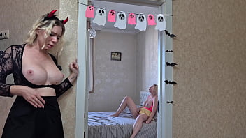 Spy camera caught two girls masturbating – lesbian fun and orgasms