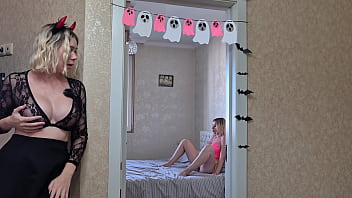 Spy camera caught two girls masturbating – lesbian fun and orgasms