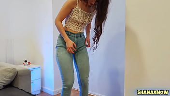 Blue jeans fetish big ass problems clenching shaking cheeks