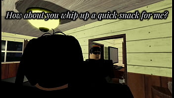 Mommy’s loving for her stepson while he's hunting rabbits