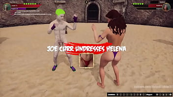 Joe vs helena nf3d mixed combat kinky battle