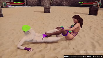 Joe vs helena nf3d mixed combat kinky battle