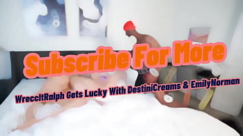 Walked in on bigtxem098 & destinicreams masturbating and they let me join the fun