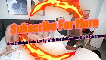 Walked in on bigtxem098 & destinicreams masturbating and they let me join the fun