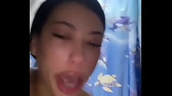 Latina practices puking with her fingers to be a better whore