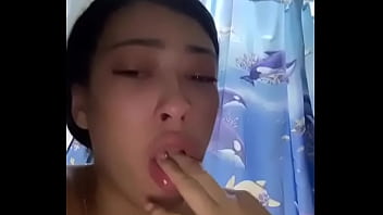 Latina practices puking with her fingers to be a better whore