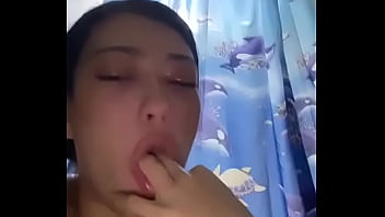 Latina practices puking with her fingers to be a better whore