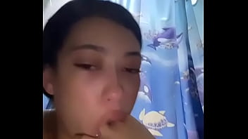 Latina practices puking with her fingers to be a better whore
