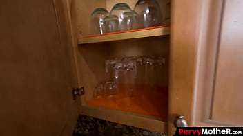 Giant boobs housewife paizuri his dog stepson