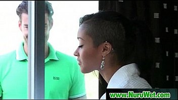 Hot japanese gives wet nuru massage 18