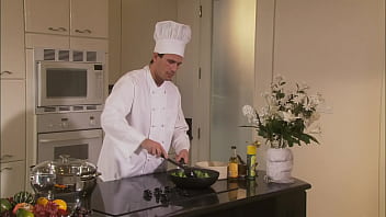 Haley paige's chef delivers hot snacks and gives her a hot beef injection