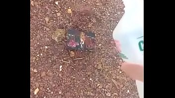 Lucas pissing off in rezende ex girlfriend gift and putting fire