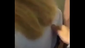 College student gets a nasty thong wedgie in class