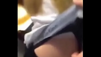 College student gets a nasty thong wedgie in class