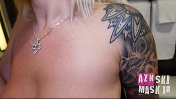 Wtf blonde playmate makes asian guy cum again in bathroom