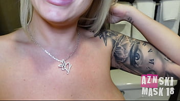 Wtf blonde playmate makes asian guy cum again in bathroom