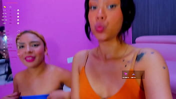 Beautiful brunettes give blowjobs to this big cock in pov