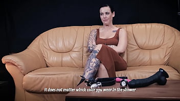 Amateur model cardi at her first casting