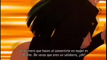 Hentai increíble obra audiovisual hace que el protagonista sea mujer y se autochupe la polla