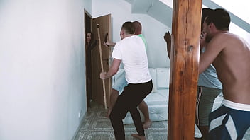 Gangbang for tabitha 4 on 1 dap piss pee wet