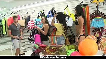 Desperate teen naked in public and fucks to pay rent 19