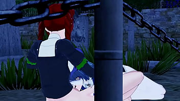 Rin kaenbyou plays with miyako yoshika in the myouren temple cemetery futanari Rin kaenbyou plays with miyako yoshika in the myouren temple cemetery futanari