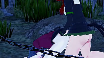 Rin kaenbyou plays with miyako yoshika in the myouren temple cemetery futanari Rin kaenbyou plays with miyako yoshika in the myouren temple cemetery futanari
