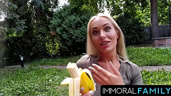 Beautiful stepsister angelika grays takes virginity of shy stepbrother – immoral family 4k