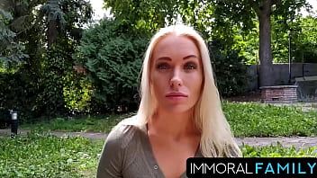 Beautiful stepsister angelika grays takes virginity of shy stepbrother – immoral family 4k