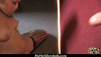 Black babe suck in a gloryhole 13