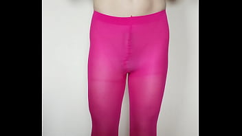 Misr4 Trap Crossdresser Cums On Pink Tights thumbnail