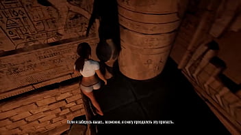 Lara solves a puzzle and gets cum in her pussy for it 3d hentai game