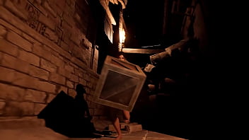 Lara solves a puzzle and gets cum in her pussy for it 3d hentai game