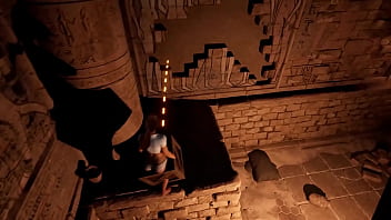 Lara solves a puzzle and gets cum in her pussy for it 3d hentai game