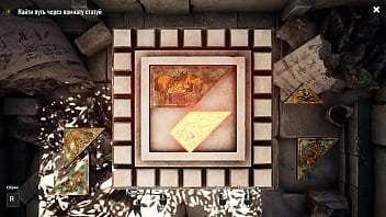 Lara solves a puzzle and gets cum in her pussy for it 3d hentai game