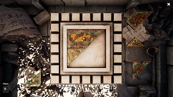 Lara solves a puzzle and gets cum in her pussy for it 3d hentai game