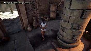 Lara solves a puzzle and gets cum in her pussy for it 3d hentai game